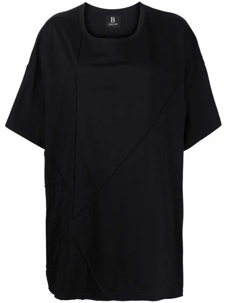Yohji Yamamoto футболка оверсайз с открытыми швами