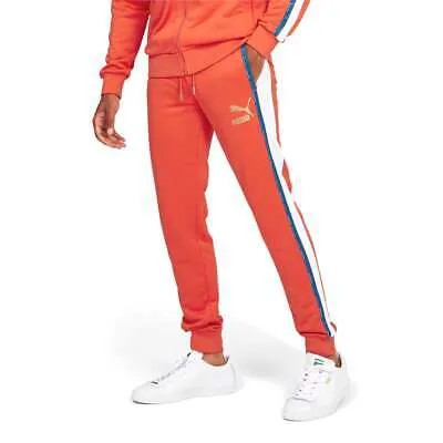Puma Go For Tape T7 Pant Мужские оранжевые повседневные спортивные штаны 53603626