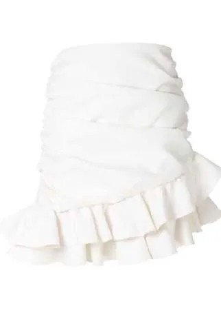 Andrea Bogosian юбка мини асимметричного кроя с оборками