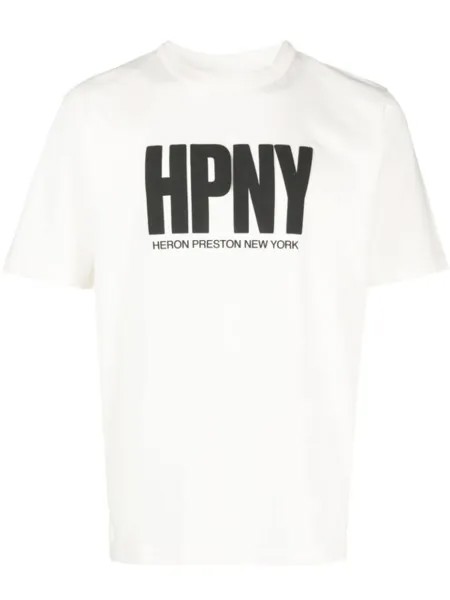 Heron Preston футболка с логотипом, белый