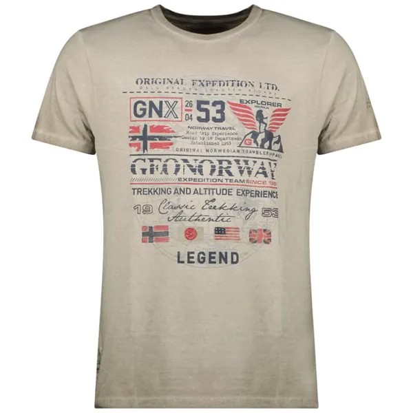 Футболка с коротким рукавом sw1562hgno мужчина Geographical Norway, хаки
