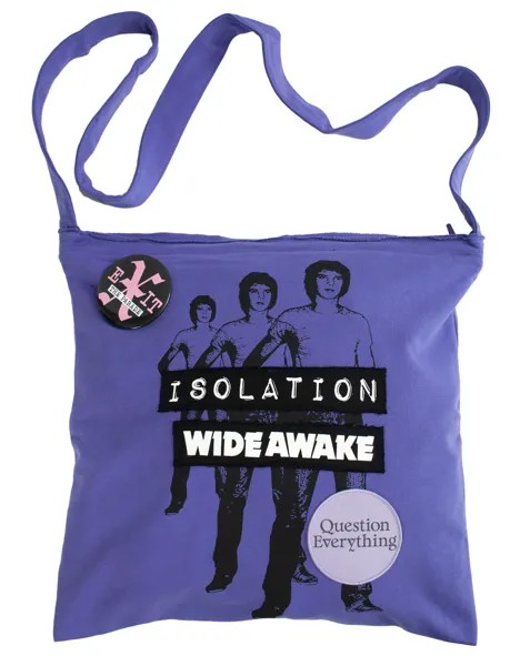 Фиолетовая сумка с принтом Isolation