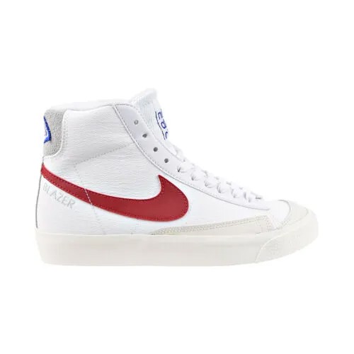 Детские кроссовки Nike Blazer Mid 77 SE (GS) бело-спортивные красно-серые DH9700-100