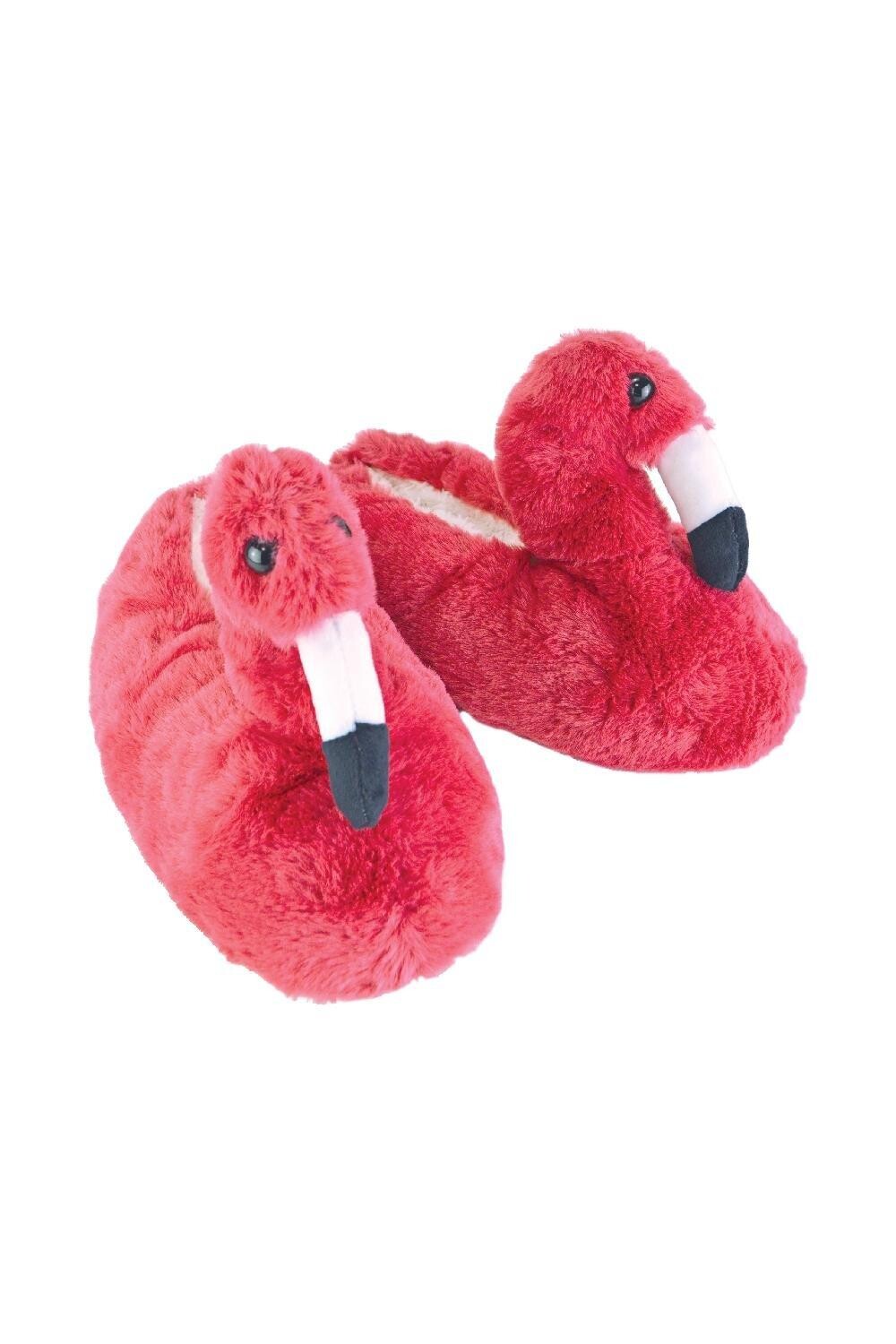 Новинка: теплые тапочки Funky Flamingo на мягкой подошве Slipper Snob, розовый