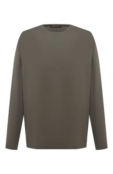 Лонгслив из шелка и хлопка Loro Piana