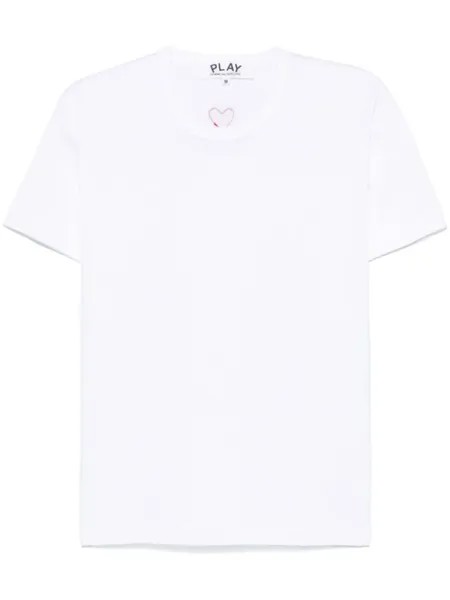 Comme Des Garçons Play футболка с нашивкой, белый