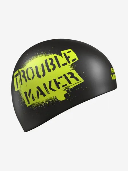 Силиконовая шапочка Mad Wave TROUBLE MAKER reversible, Черный