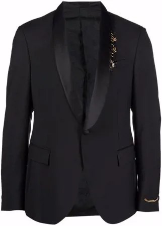 Versace пиджак с лацканами-шалькой