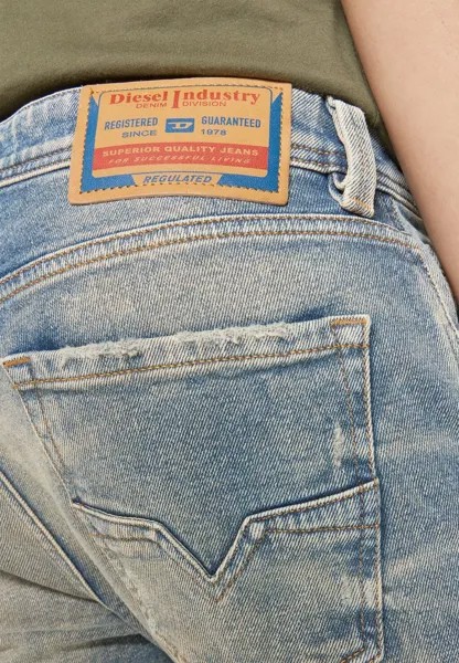 Джинсы прямого кроя LARKEE Diesel, синие джинсы