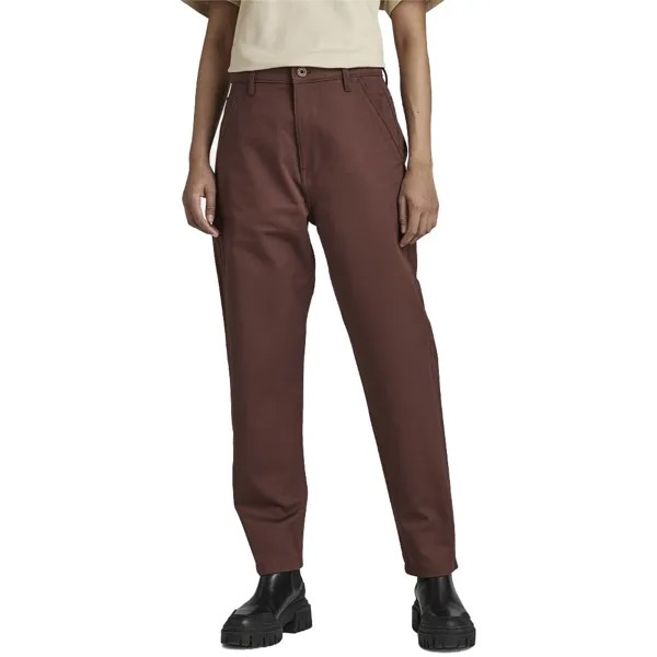 Брюки G-Star Boyfriend Tapered Chino, коричневый