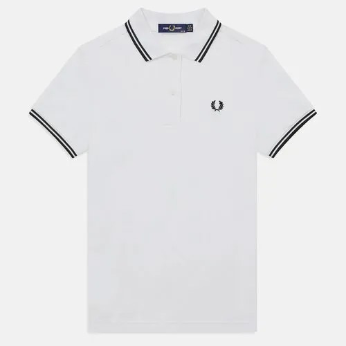 Поло FRED PERRY, размер 6, белый