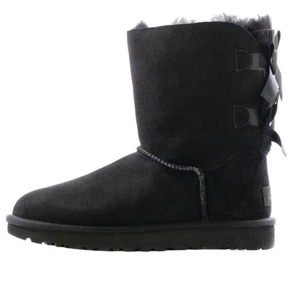 Кроссовки (WMNS) UGG Mini Bailey Bow II Boot Fleece Lined Black, черный