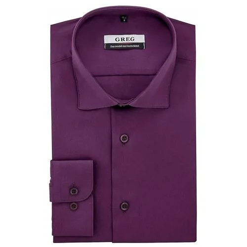 Рубашка GREG, размер 174-184/43, фиолетовый