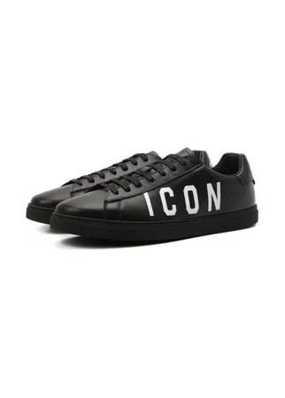 Кожаные кеды Icon Dsquared2