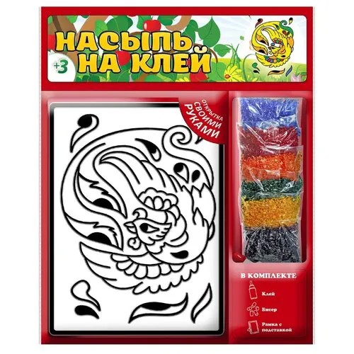Татой Набор для творчества Насыпь на клей Жарптица (1116)