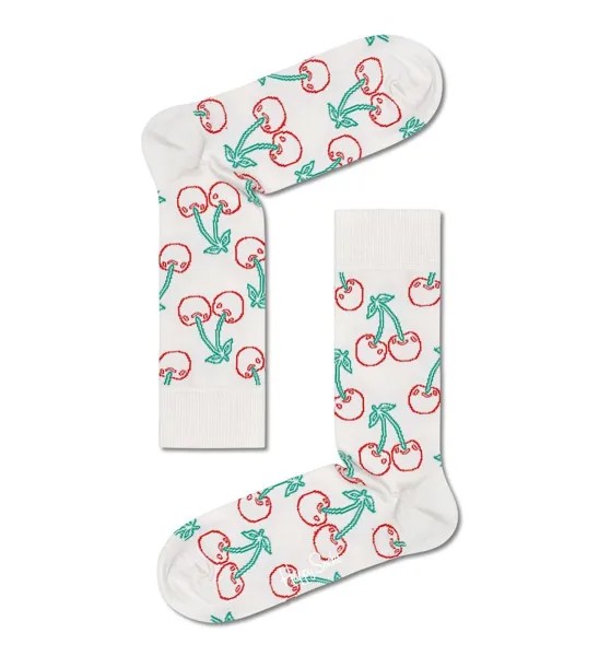 Носки унисекс Happy Socks CHE01 1000 бежевые 25