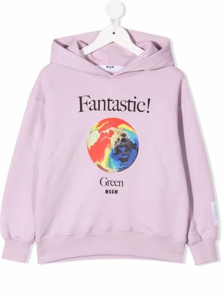 MSGM Kids худи с принтом
