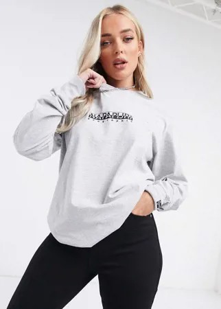 Серый лонгслив Napapijri