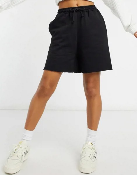 Черные шорты для бега In The Style x Megan Mckenna-Черный
