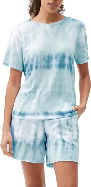 Футболка Michael Stars Colleen Fiji Wash Crew Tee, цвет Sky Combo
