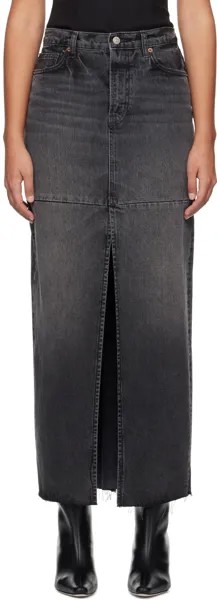 Серая джинсовая юбка-макси Tazz Reformation