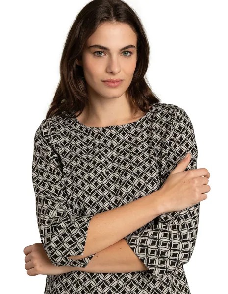 Футболка More & More Jacquard, черный