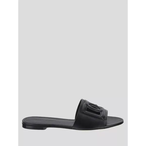 Сандалии logo slides Dolce&Gabbana, черный