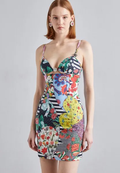Коктейльное платье DRESS MOSCHINO JEANS, разноцветный