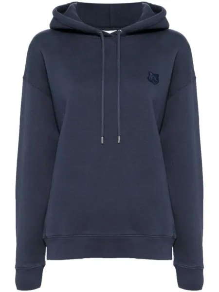 Maison Kitsuné декорированное худи, синий