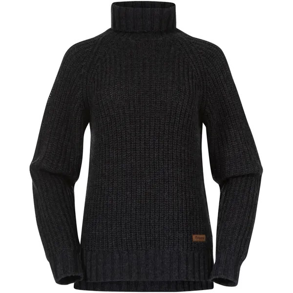 Женский пуловер Nordmarka Merino с высоким воротником Bergans, серый