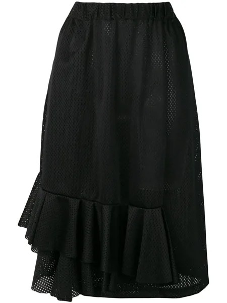 Comme Des Garçons Pre-Owned сетчатая юбка с оборками
