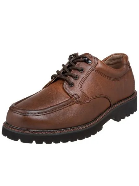 Мужские кожаные оксфорды Glacier с круглым носком Dockers, цвет Dark Tan