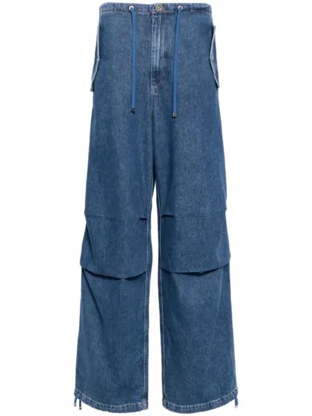 Dion Lee прямые джинсы Parachute, синий