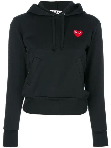 Comme Des Garçons Play худи с нашивкой-логотипом, черный