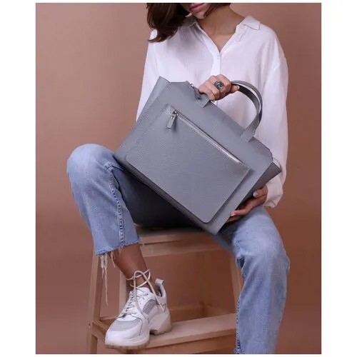 Женская сумка A018 grey grain Divalli