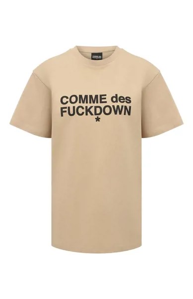 Хлопковая футболка Comme des Fuckdown
