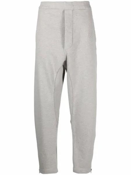 Maison Margiela спортивные брюки с тисненым логотипом, серый