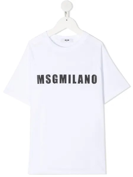 MSGM Kids футболка с логотипом