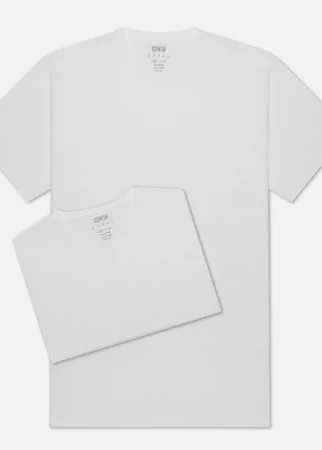 Комплект мужских футболок Edwin Double Pack SS Tubular, цвет белый, размер S