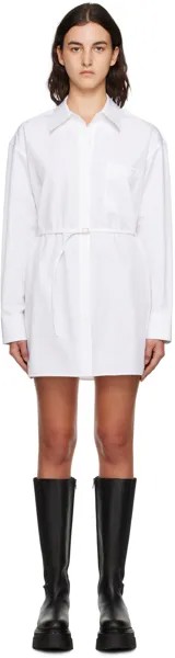 Alexander Wang Белое мини-платье с завязками