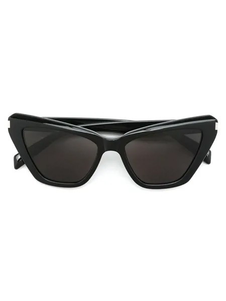 Saint Laurent Eyewear солнцезащитные очки SL 466 в оправе 'кошачий глаз'