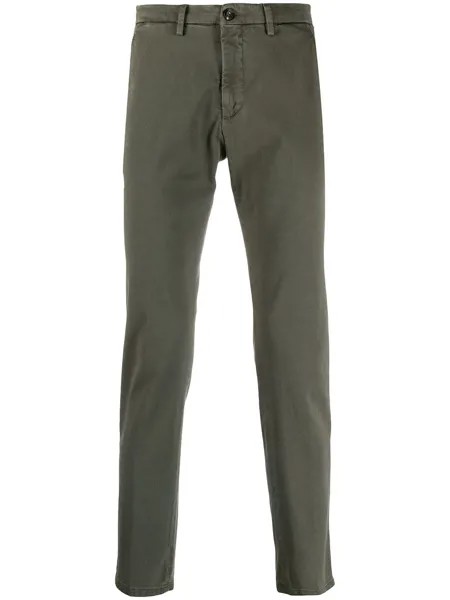 Briglia 1949 узкие брюки чинос с заниженной талией
