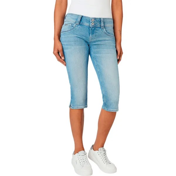 Шорты Pepe Jeans Gen Crop 3/4 NB8 Denim, синий