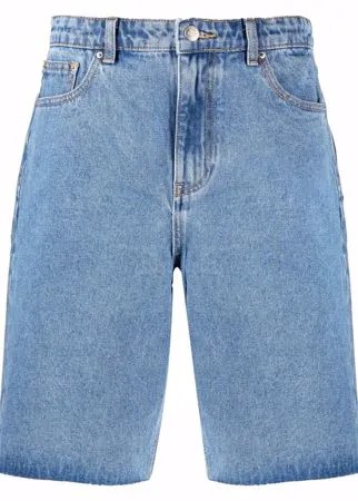 12 STOREEZ джинсовые шорты-бермуды с завышенной талией