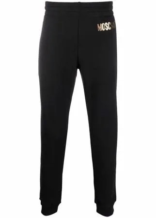 Moschino спортивные брюки с вышитым логотипом