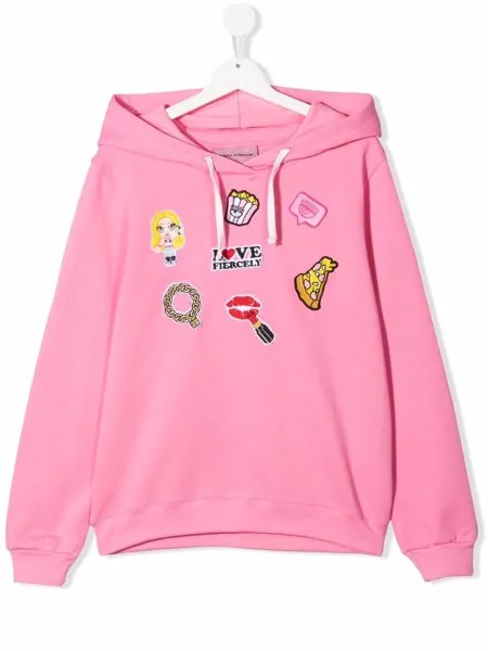 Chiara Ferragni Kids худи с нашивками