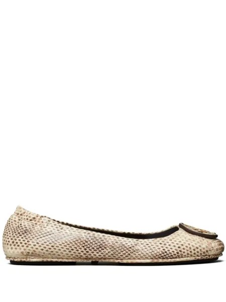 Tory Burch балетки Minnie, нейтральный цвет