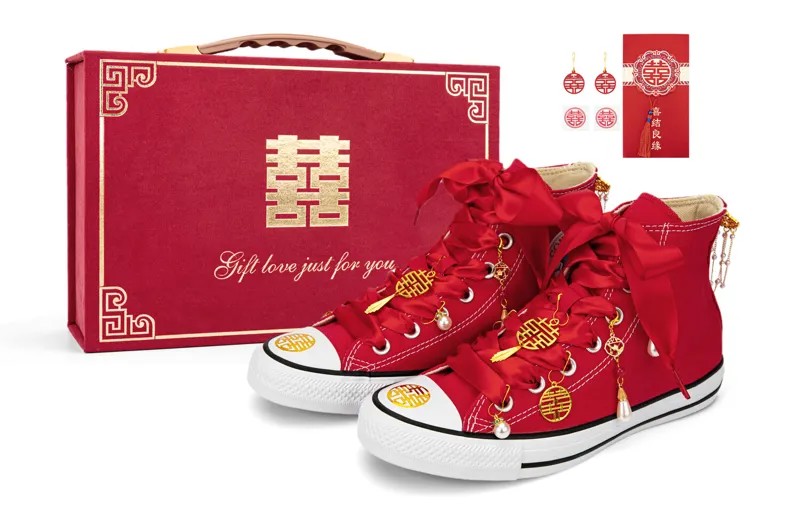 Chuck Taylor All Star Canvas Shoes Women's High-top Red Converse
