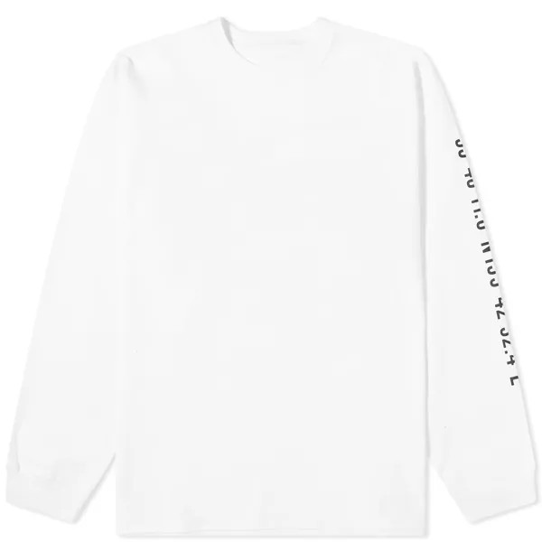 Футболка Wtaps Long Sleeve 12 Printed, белый