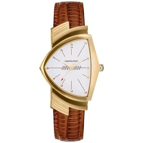 Наручные часы Hamilton H24301511 мужские, кварцевые, водонепроницаемые, коричневый